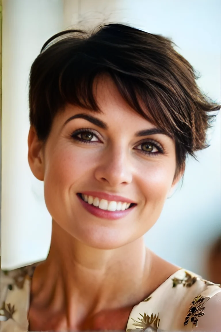 30 Gorgeous Short Hair with Bangs Hairstyles for Mature Women