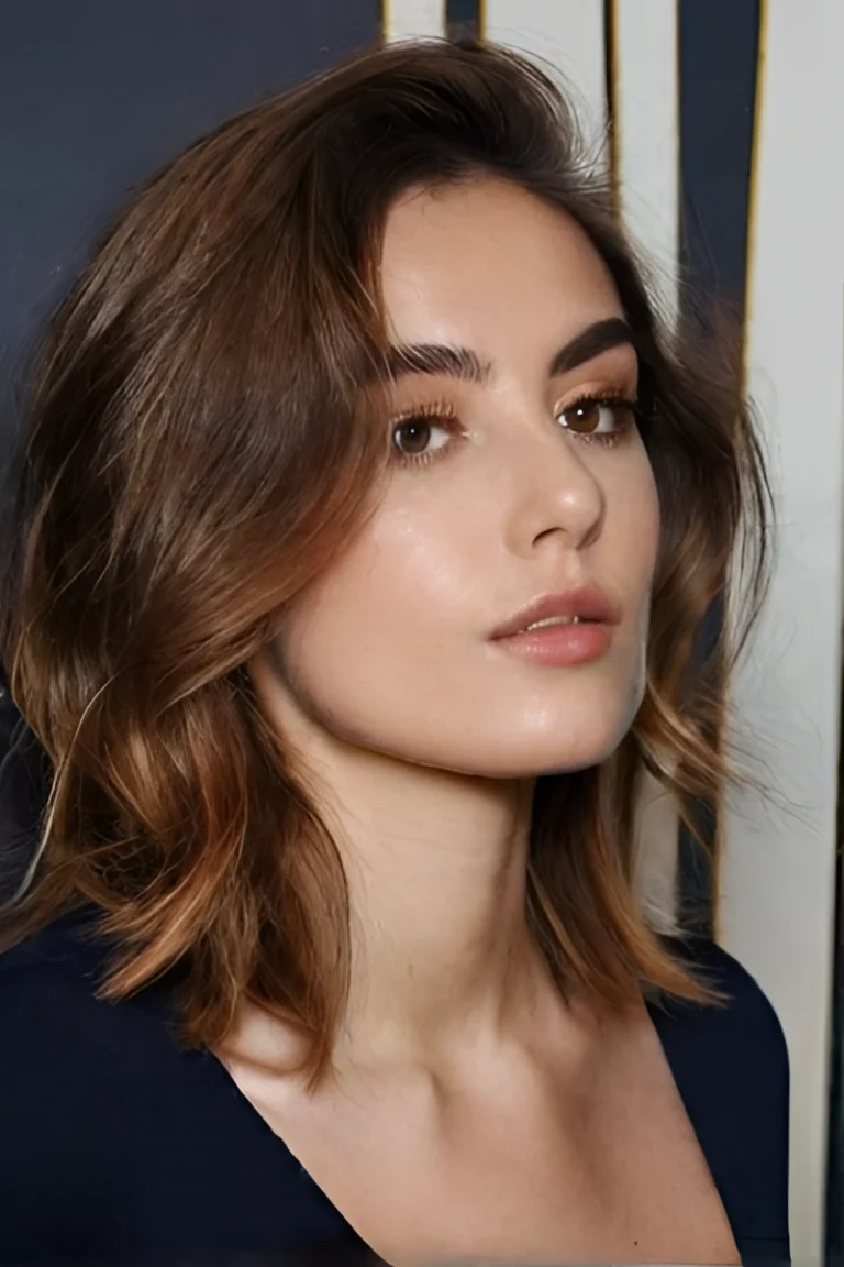 Textured Mid-Length Bob with Soft Waves