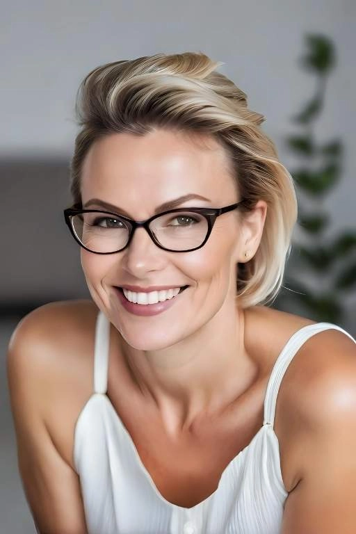 23 Hairstyles That Prove Women Over 40 With Glasses Are Irresistible