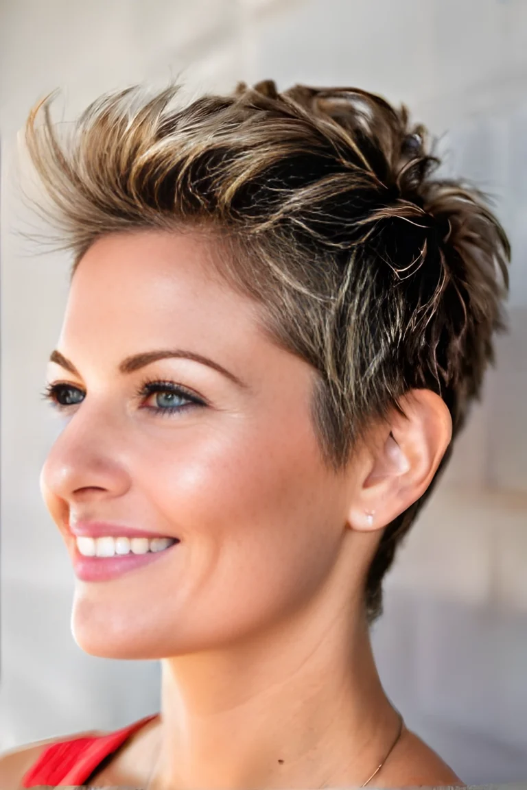 Textured Spiky Pixie Cut Hairstyle