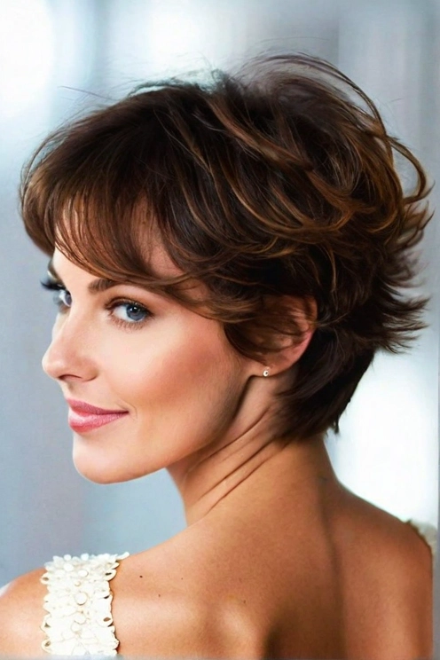 Textured Tousled Layers Pixie Cut
