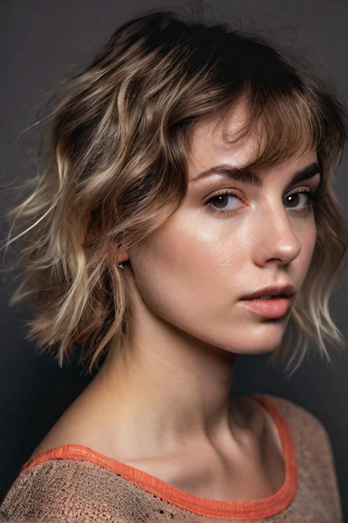 Tousled Waves with Graduated Bob