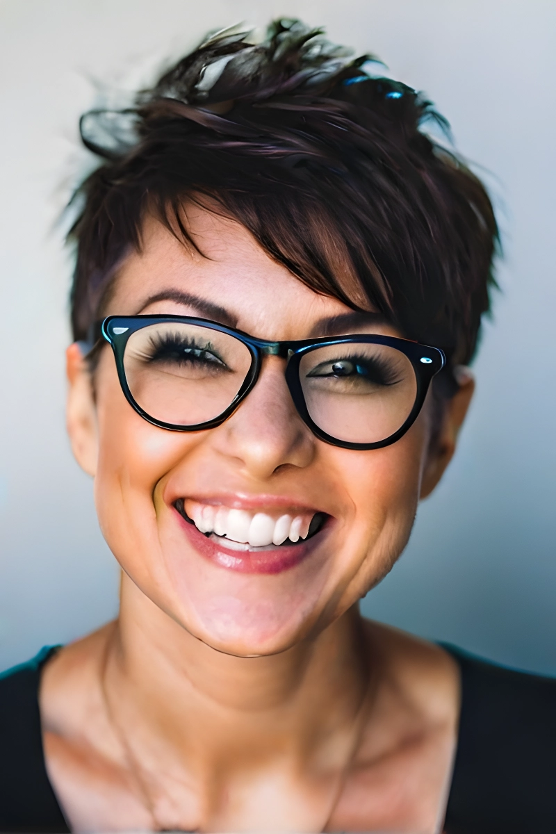 31 Trendy Short Hairstyles for Women with Glasses
